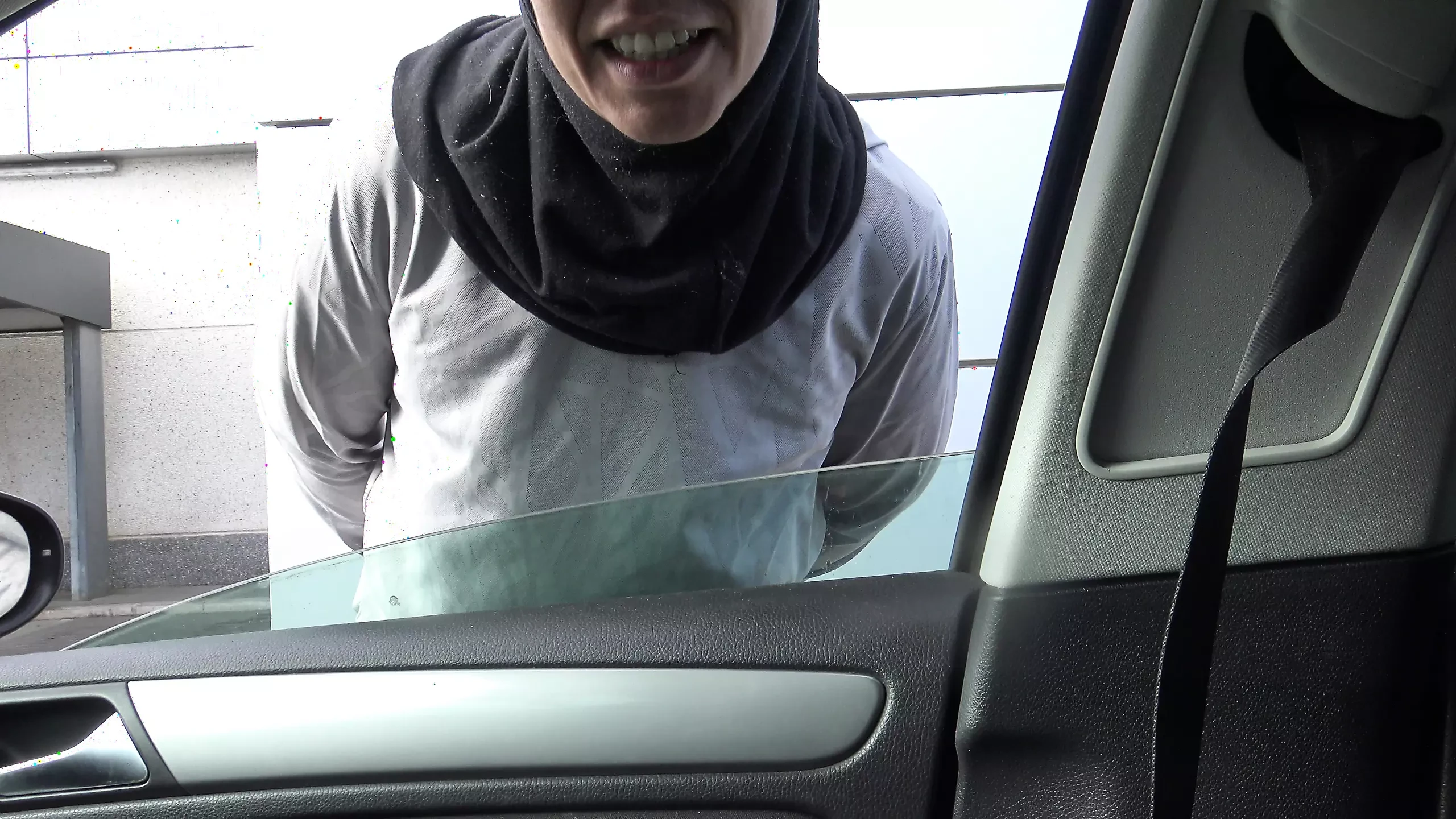 Perverted German Picks Up A Syrian Refugee In Hijab