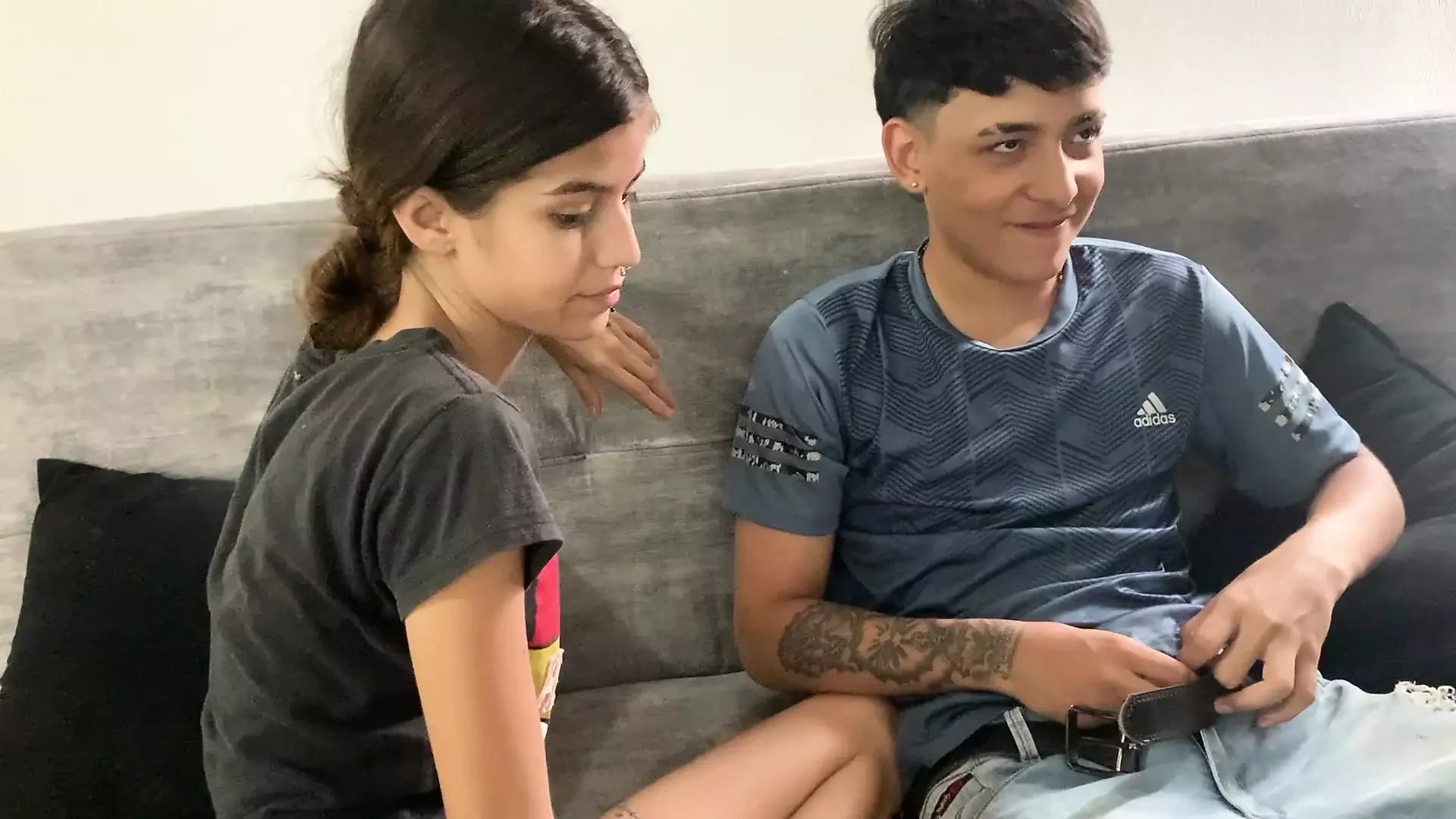 Playing at home with my stepsister ends up in a fuck